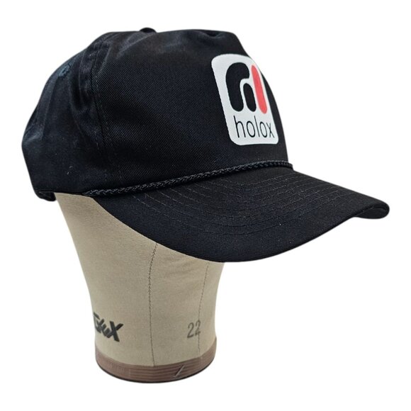 Holox Welding Logo Rope Braid Snapback Cap Trucker Vintage Hat Baseball Mohrs - Picture 2 of 13